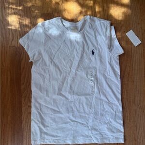 Ralph Lauren White Price Tag with Navy Header